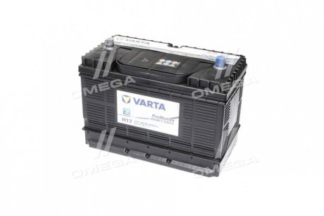 Аккумулятор  105Ah-12v VARTA PM Black(H17) (330х172х240), R,EN800 клеммы по центру 605 102 080
