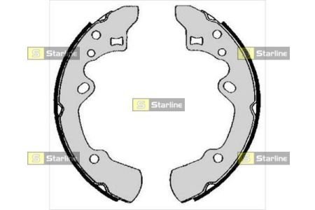 Барабанные тормозные колодки (задние) STARLINE BC 05620 (фото 1)