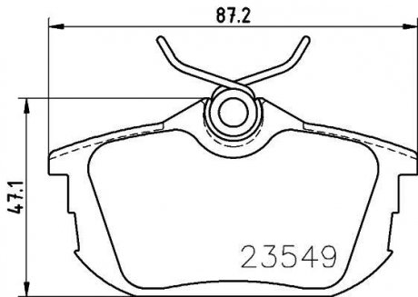 Дискові гальмівні колодки (задні) NP3025