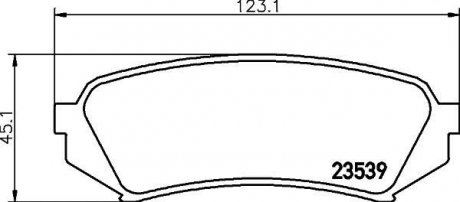 Дискові гальмівні колодки (задні) NP1029
