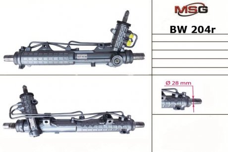 Рульова рейка з ГУР відновлена BMW 3 09.90-02.98;BMW 3 Compact 03.94-08.00 BW204R
