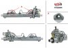 Рульова рейка з ГУР відновлена FORD KA 2004-2008 MSG FO220R (фото 1)