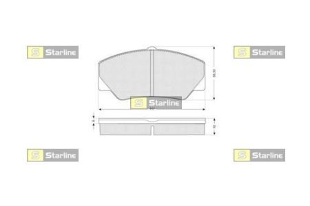 Гальмівні колодки STARLINE BD S154 (фото 1)