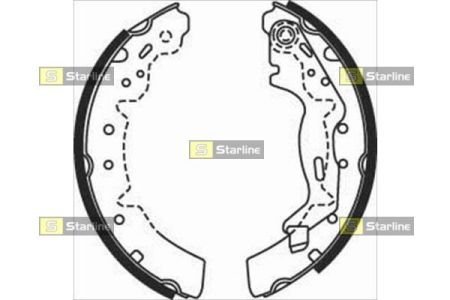 Тормозные колодки (задние) STARLINE BC 07670 (фото 1)