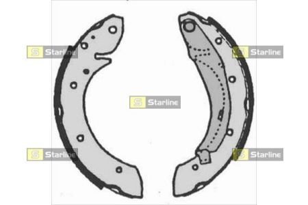 Гальмівні колодки (задні) STARLINE BC 07165 (фото 1)