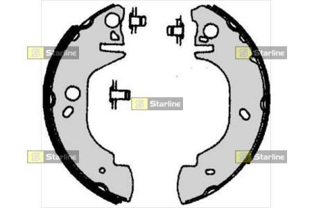 Тормозные колодки (задние) STARLINE BC 06760 (фото 1)