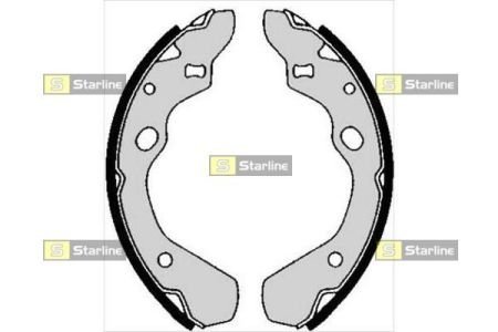 Тормозные колодки (задние) STARLINE BC 05800 (фото 1)