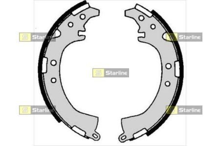 Тормозные колодки (задние) STARLINE BC 06680 (фото 1)