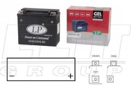 Мотоакумулятор LP GEL LP BATTERY MG GHD20HL-BS (фото 1)