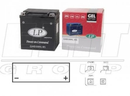 Мотоакумулятор LP GEL LP BATTERY GHD30HL-BS