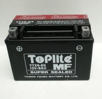 Мотоакумулятор TOPLITE YTX9-BS (фото 1)