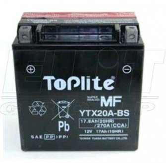 Мотоакумулятор TOPLITE TOPLITE YTX20A-BS