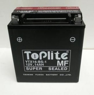 Мотоакумулятор TOPLITE TOPLITE YTX16-BS-1