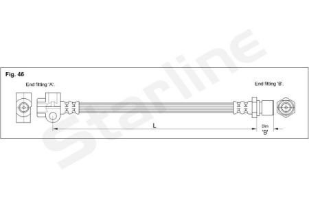 Гальмiвний шланг Starline HA CC.1211