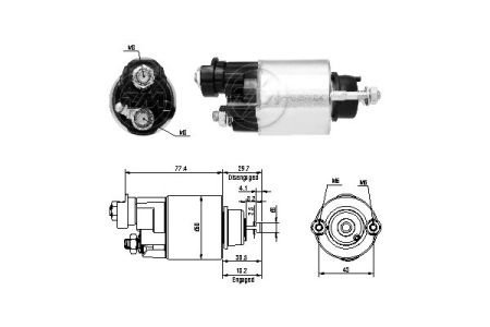 Втягивающее реле стартера ZM6705