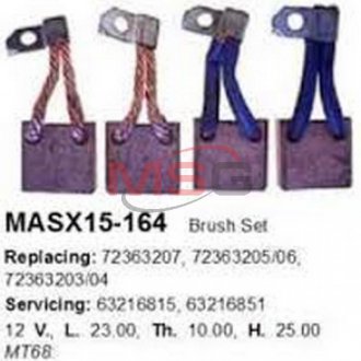 Щетки стартера MASX15-164