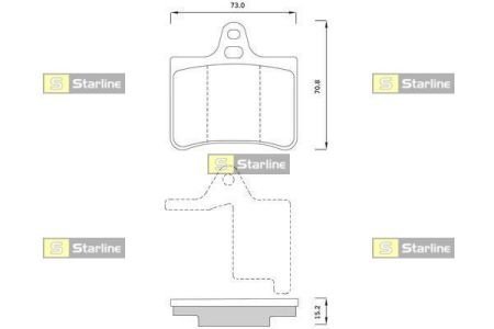 Тормозные колодки STARLINE BD S358 (фото 1)