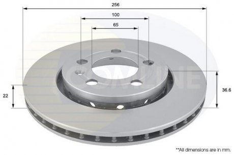 Тормозной диск вентилируемый (задний) ADC1447V