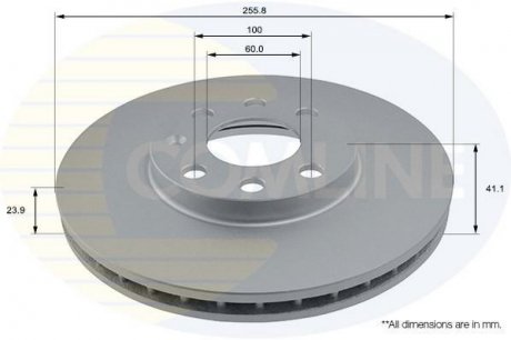 Гальмівний диск Comline ADC1105V (фото 1)
