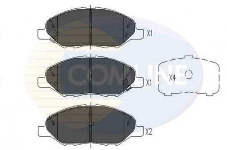 CBP36044 Comline - Гальмівні колодки до дисків