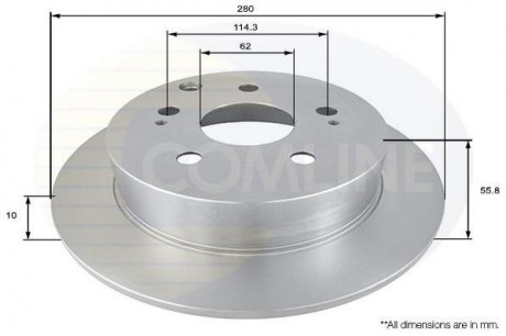 Тормозной диск (задний) ADC01168