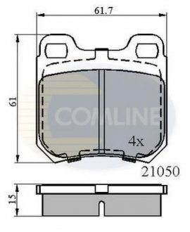 CBP0741 Comline - Гальмівні колодки до дисків