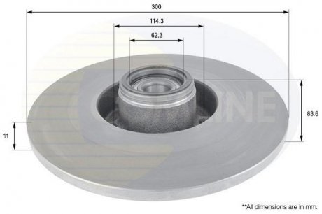 Тормозной диск (задний) ADC3024