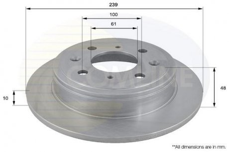 Тормозной диск (задний) ADC0518