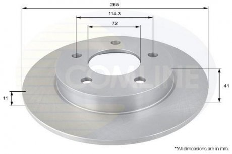 Тормозной диск (задний) ADC0448