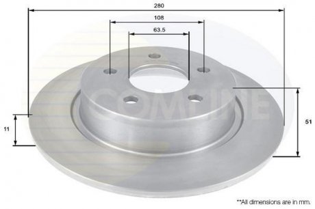 Тормозной диск (задний) ADC1248