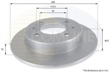 Тормозной диск (задний) Comline ADC1020 (фото 1)