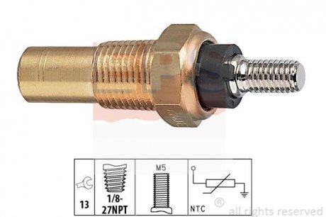Датчик температури охолоджуючої рідини EPS 1830124 (фото 1)