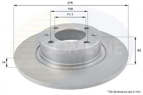Гальмівний диск (задній) ADC1533