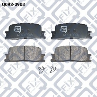 Дисковые тормозные колодки (задние) Q-FIX Q0930908 (фото 1)