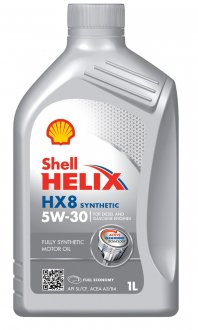 Олива моторна синтетична Shell "Helix HX8 ECT C3+ OEM 5W-30", 1л 550048140