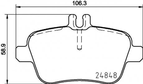 Дискові гальмівні колодки (задні) NISSHINBO NP2079 (фото 1)