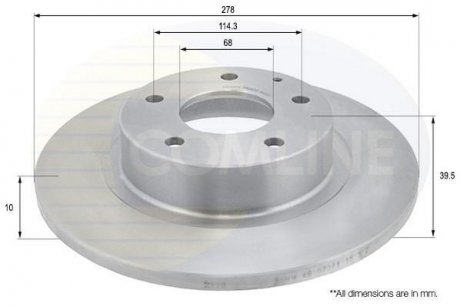 Тормозной диск (задний) Comline ADC0474 (фото 1)