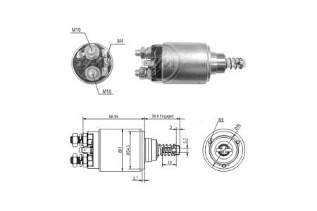 Реле втягуюче стартера ZM8640