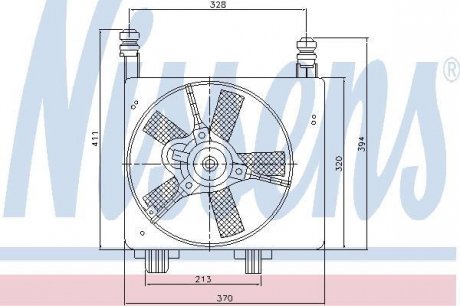 Вентилятор радиатора NISSENS 85056 (фото 1)