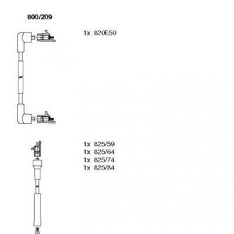 Провода зажигания BREMI 800/209 (фото 1)