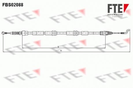 Трос ручника FTE FBS02088 (фото 1)
