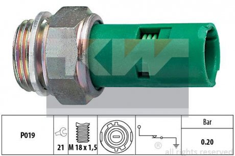Датчик тиску масла Kw 500 110 (фото 1)