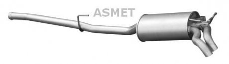Глушитель (задняя часть) Asmet 01.048 (фото 1)