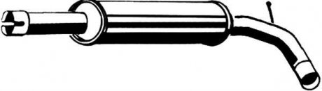 Передний глушитель, выпускная сист Asmet 19.028 (фото 1)