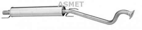 Передний глушитель, выпускная сист Asmet 05.158 (фото 1)