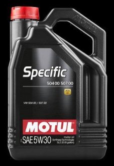 Моторное масло синтетическое 5W30 (5L) MOTUL 106375 (фото 1)