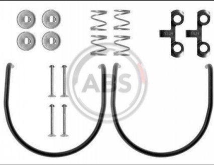 Монтажний набір гальмівних колодок A.B.S. 0587Q (фото 1)