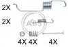 Монтажний набір гальмівних колодок A.B.S. 0825Q (фото 1)