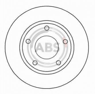 Гальмівний диск (задній) A.B.S. 15712 (фото 1)