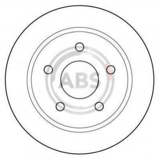 Тормозной диск (задний) A.B.S. 15802 (фото 1)